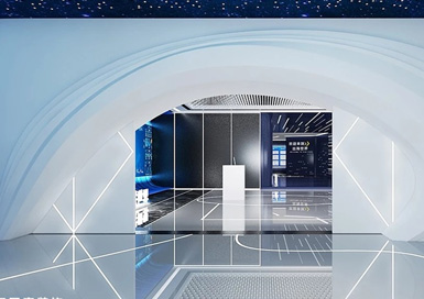 產(chǎn)業(yè)園智慧展廳裝修設(shè)計(jì)案例效果圖