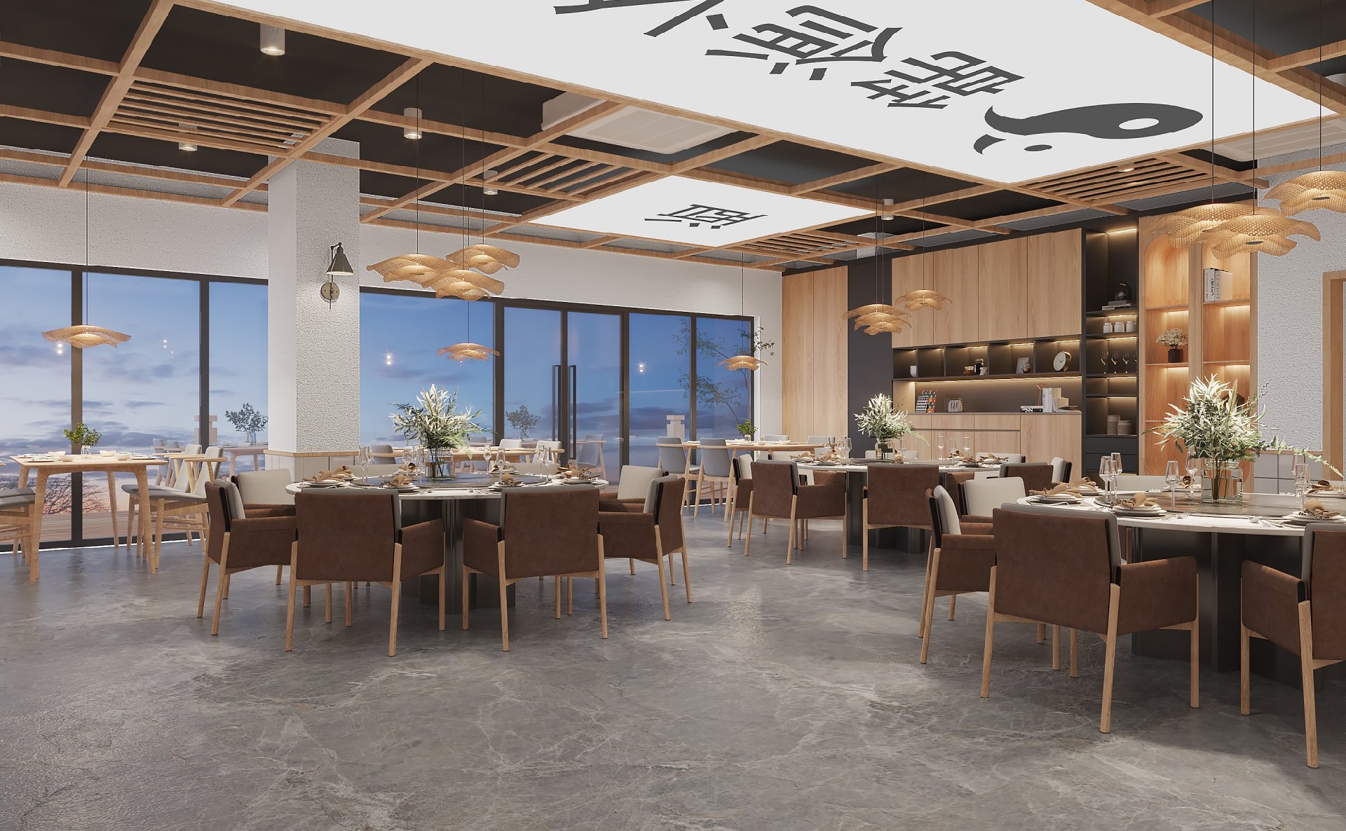 中式民宿酒店裝修設(shè)計案例效果圖